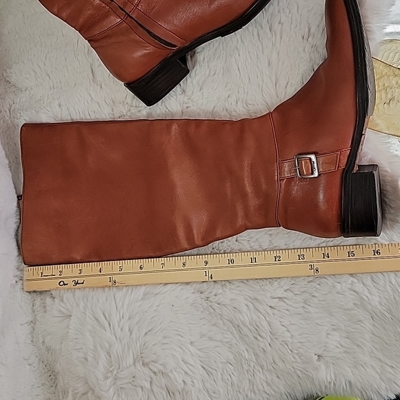 UMA sz36 Cognac Leather Riding Boots 5.5 - Picture 11 of 12